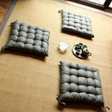 原创高品质设计简约亚麻棉麻加厚地板餐椅坐垫 飘窗垫榻榻米坐垫