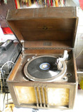 6号 收藏 古董 方盖哥伦比亚老留声机 老唱片机 古董 古玩