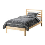 宜家代购IKEA 塔瓦实木床架 单人床双人床 2款型号 松木