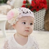 韩版儿童头饰发饰饰品宽发带 婴幼儿宝宝发带女童 渐变花朵正品