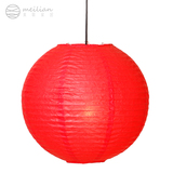 美联家居 环保棉纸 浪漫彩色灯罩 素色球形灯具