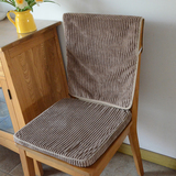 清仓 欧式现代简约灯芯绒椅垫坐垫靠背椅垫办公室餐椅垫 可拆洗