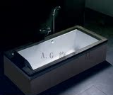普通 长方形 浴池 嵌入式 亚克力 双人浴缸 1.5 1.6 1.7米