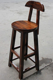 特价实木碳化吧台桌椅吧椅酒吧凳吧台凳高脚凳宝宝餐椅前台高脚椅