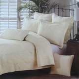 出口美国  棕榈叶纯棉绗缝被三件套 床盖 夏凉被 空调被 床罩