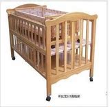 正品童床 婴儿床 实木床 环保卡比龙517A加大床体独立摇篮