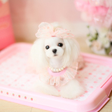 PETSTYLE 宠物网格厕所 宠物专用粉色可爱草莓厕所 狗厕所