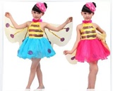 圣诞节舞会儿童演出服装女童动物小蜜蜂表演服纱裙卡通幼儿舞蹈服