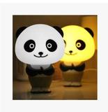 功夫熊猫阿宝智能声控灯卧室床头学习LED台灯创意语音报时钟