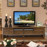 特价地中海实木电视柜客厅组合视听柜美式1.6米2.4米别墅储物柜