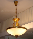 贝亚西班牙进口云石吊灯 欧式全铜灯具 餐厅卧室复古个性单头吊灯