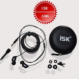 ISK随身视听HIFI耳机监听降噪3.5MM耳麦 录音师 手机入耳 耳塞式
