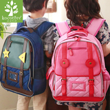 女童小学生书包1-2-5韩国kocotree男童儿童减负护脊双肩背包4版 K