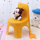 茶花趣卡通童椅 宝宝靠背塑料可爱小凳子 08531K