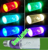 遥控RGB中柱水晶灯 七彩RGB装饰射灯 变色射灯灯泡 LED装饰灯