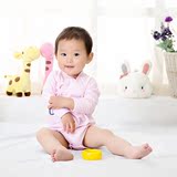 0-6个月宝宝秋冬哈衣1-3岁初生婴儿衣服小孩连体睡衣爬行三角