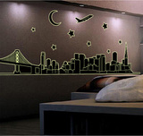 世界名建筑 卧室寝室宿舍客厅 可移除墙贴画 夜光贴 荧光贴 贴纸