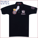 PEARLY GATES 专业高尔夫服装 男士短袖T恤立领正品