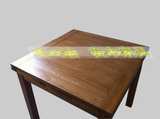 包邮纯实木家具橡木餐桌正方形伸拉桌出口现代简约小户型吃饭桌子