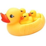 戏水鸭 动物捏捏响宝宝戏水洗澡游泳玩具婴儿 捏捏叫 浮水鸭子