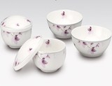 面碗汤碗大碗韩国瓷器创意陶瓷碗餐具套装进口骨质瓷饭碗带盖韩式