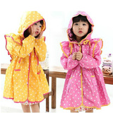 儿童雨衣日本白雪公主雨披可爱幼儿宝宝小童雨具韩国女童雨衣加厚
