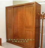 实木衣柜定制整体衣橱壁橱定做红橡木原木家具美国红橡木橱柜柜门