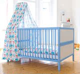 外贸 实木无油漆婴儿床 BB摇篮床游戏床 可变童床 宝宝好孩子必备