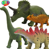 哥士尼儿童礼物软体恐龙模型玩具仿真塑料耐摔三角龙剑龙甲龙腕