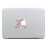 SkinAT 苹果 macbook笔记本电脑 外壳个性小贴纸 进口材料 恶魔 x