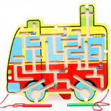 儿童益智玩具3-5-6-7岁磁性运笔迷宫系列 迷宫走珠积木 亲子玩具