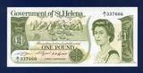 【欧洲】英国女王.圣赫勒拿岛1980年1英镑纸币 豹子号全新UNC特价