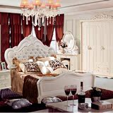 欧式家具 欧式床 欧式双人床家具组合套装卧室双人床 1.8米实木床