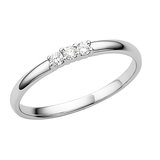 18K白金镶嵌6分天然南非钻石求婚戒指时尚简约女士款结婚首饰饰品