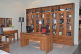 现代中式实木环保自由组合书柜书架超大加厚式玻璃们书橱特价包邮