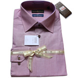 金利来专柜正品男装衬衫商务休闲纯棉长袖衬衣TSLD168-31504-36紫