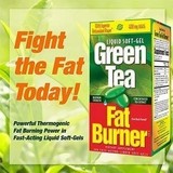 美国正品Green Tea Fat Burner绿茶燃脂瘦身软胶囊200粒保正
