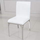 3.0不锈钢雕花餐椅 餐桌椅组合 客厅单人椅 鳄鱼皮椅子坐垫H8024
