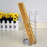 304不锈钢筷子筒挂式沥水筷筒筷笼架创意厨房收纳盒餐具笼筷子盒