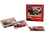 包邮 出口 外贸木制益智玩具礼品 48片汽车总动员拼图