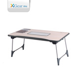 赛鲸C281折叠桌笔记本电脑桌床上桌带风扇架写字桌懒人桌包邮