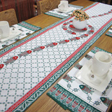 布络中式桌布桌旗 高档民族特色创意纯棉餐桌茶几布 布艺床尾巾