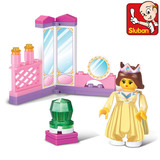 小鲁班益智拼装积木公主梦幻城堡别墅房子过家家儿童玩具女孩礼物