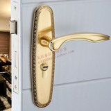 木门锁室内门锁具  金色豪华大门拉手把手锁执手锁现代简欧式特惠