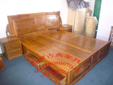 红木家具床黄花梨木富贵大床 中式仿古实木床 明清古典实木大床