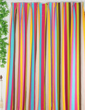 全棉帆布 宜家风格彩虹 七彩条纹 米果拉彩条 窗帘可定做多色可选