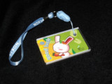 绿色兔子迷你交通卡两张后六位同号可报销纪念卡挂件卡上海公交卡