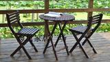 实木折叠条形桌椅 户外桌椅 休闲家具 咖啡桌三件套桌椅组合