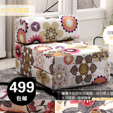 沙发床两用1.2米0.6 0.8米1米1.4单人双人布艺折叠懒人沙发床特价