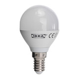 重庆宜家家居IKEA代购里代尔LED灯泡接口E14球形暖白灯3.5w